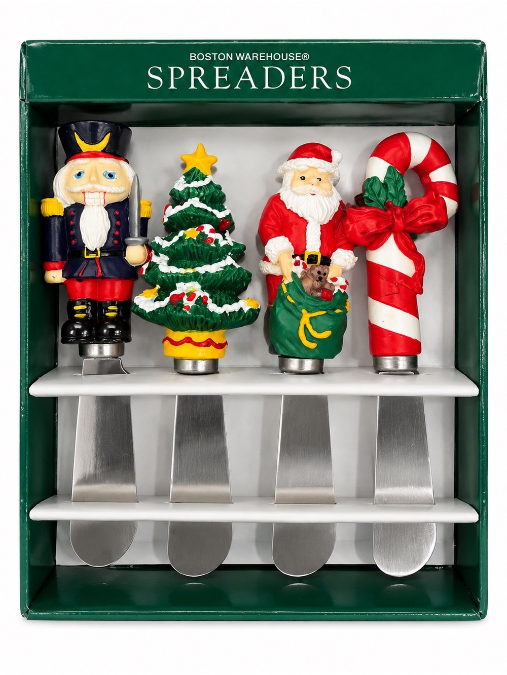 Vintage Boston Warehouse Christmas Spreaders Set from 1994.